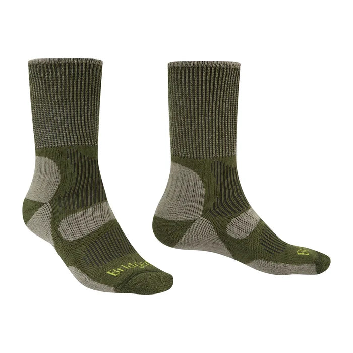 Bridgedale Men's Hike Lightweight Coolmax Comfort Boot Sock - Green