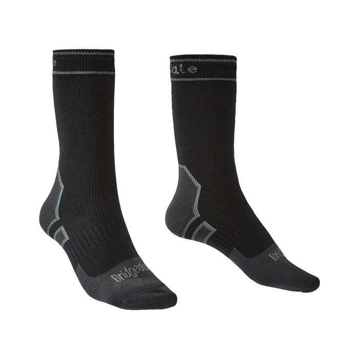 Bridgedale Men's StormSock Lightweight Waterproof Boot Socks - Black