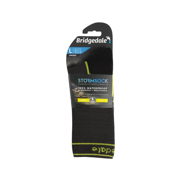 Bridgedale Men's StormSock Lightweight Waterproof Boot Socks - Dark Grey