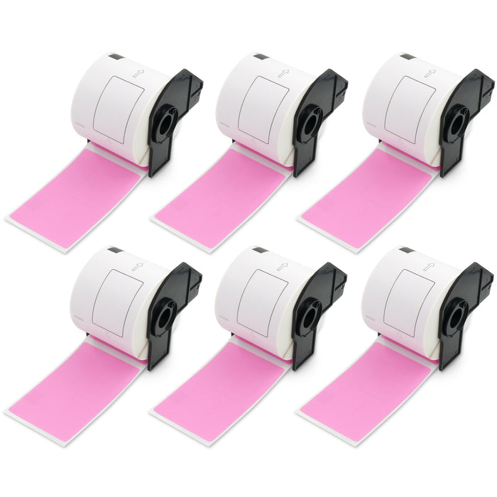 Brother DK-1202 Compatible Color Shipping Labels 2.4" x 3.9"