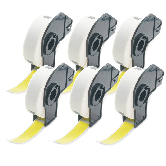 Brother DK-1203 Compatible Color File Folder Labels 0.66" x 3.4"