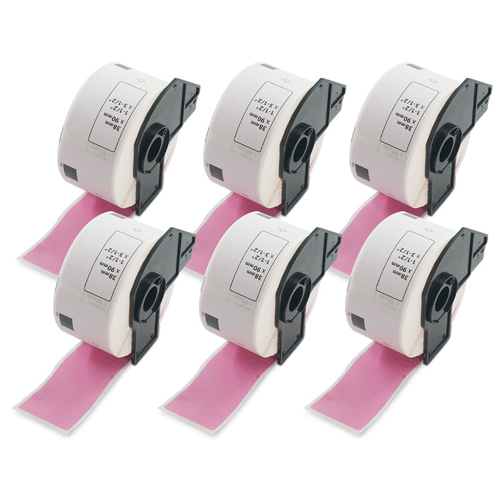 Brother DK-1208 Pink Address Labels
