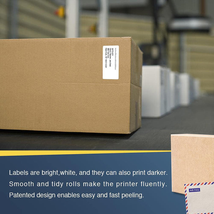 Betckey Brother DK-1209 Compatible Barcode Labels DK1209 Address Labels 2.4" x 1.1"