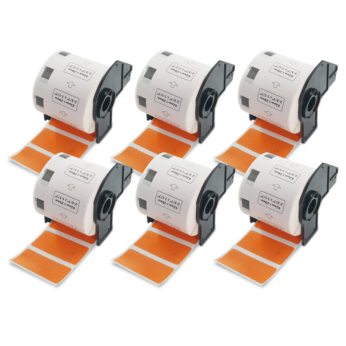 Brother DK-1209 Compatible Color Barcode Labels 2.4" x 1.1"