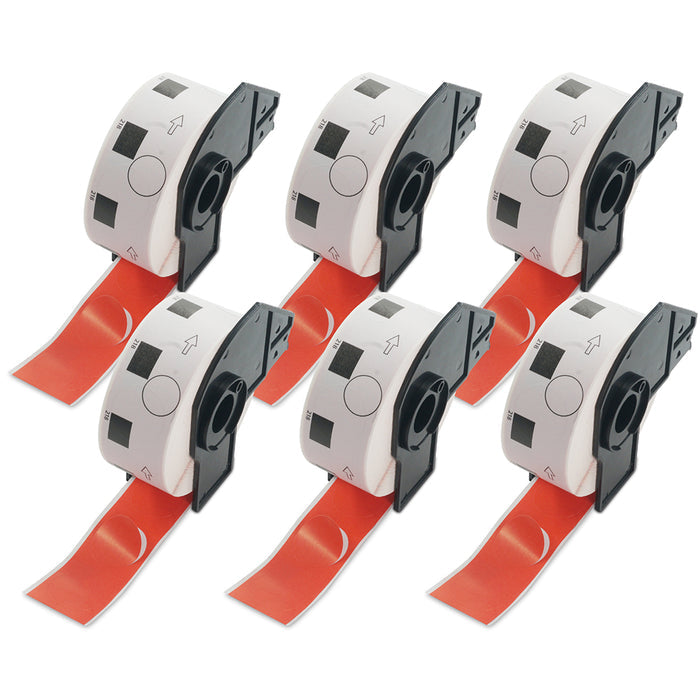Brother DK-1218 Compatible Color Round Labels 0.94 in Dia