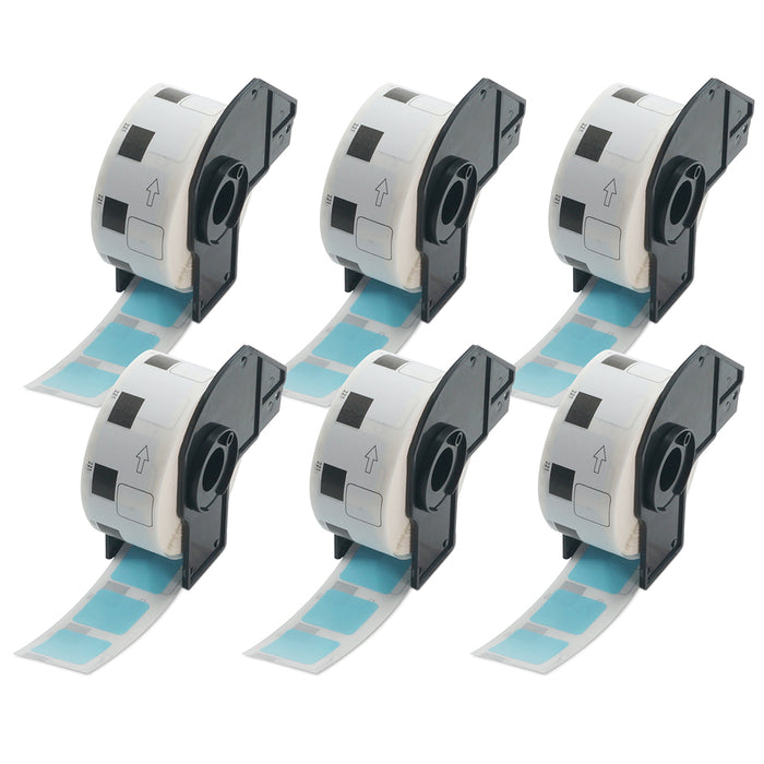 Brother DK-1221 Compatible Color Square Labels 0.9" x 0.9"