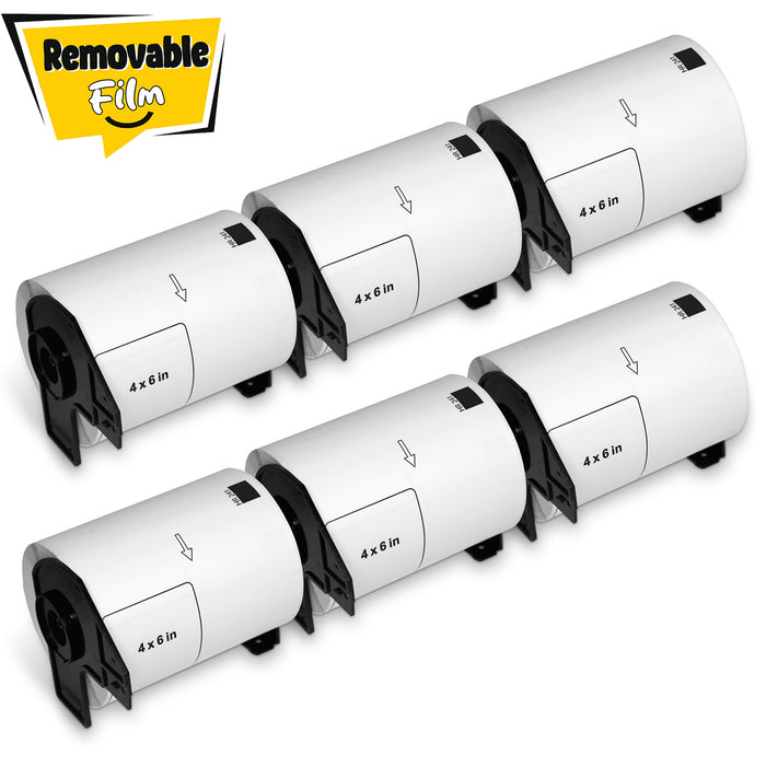 Brother DK-1241 Removable Film Shipping Labels 4" x 6"