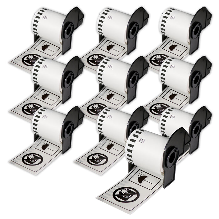 Brother DK-2113 Black on Clear Film Continuous Labels