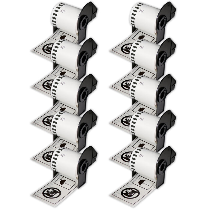 Brother DK-2113 Black on Clear Film Continuous Labels