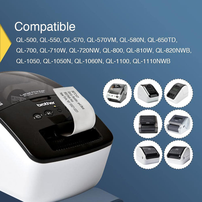 Betckey Brother DK-2205 Compatible Continuous Labels DK2205 Labels 2.4 in x 100 ft