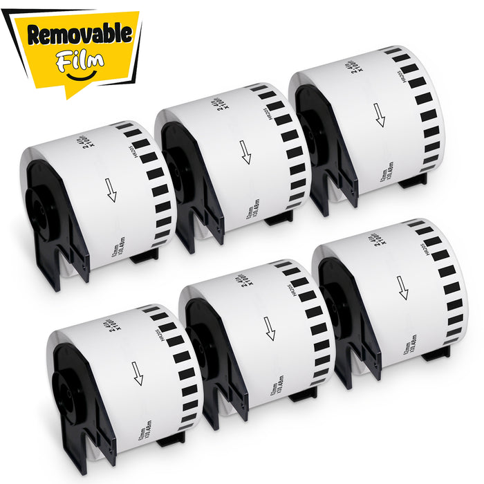 Brother DK-2205 Removable Film Continuous Labels 2.4" x 100'