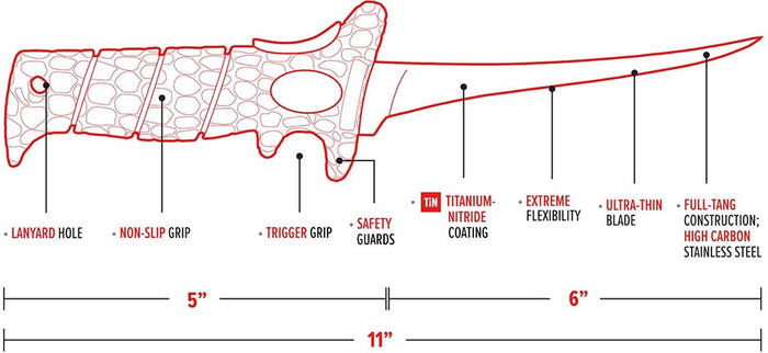 Bubba Ultra Flex Fillet Knife - 6 Inch