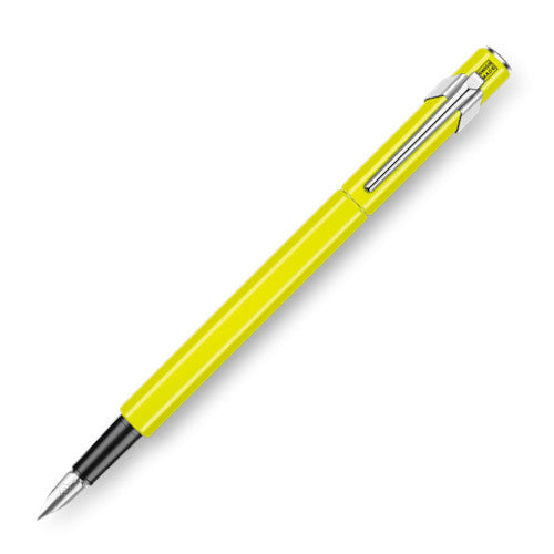 Caran d'Ache 849 Fountain Pen -  FLU Yellow-Green | Atlas Stationers.
