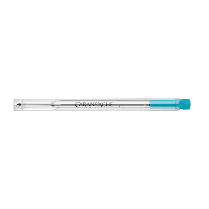 Caran d'Ache Goliath Ballpoint Refill - Turquoise | Atlas Stationers.