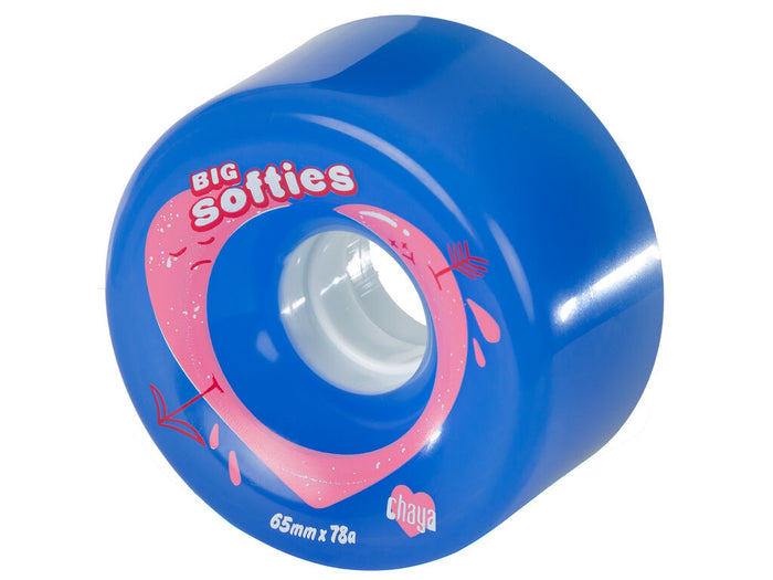 Chaya Big Softie Clear Blue 65mm Quad Wheels - Inlinex