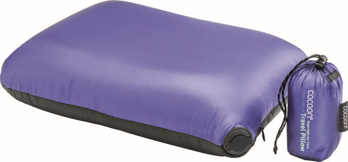Cocoon Air-Core Pillow Hyperlight - Black/Dark Blue with Stuff Sack