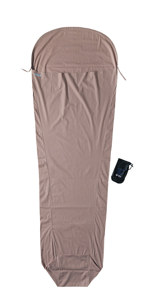 Cocoon Organic Cotton Mummy Sleeping Bag Liner - Earth