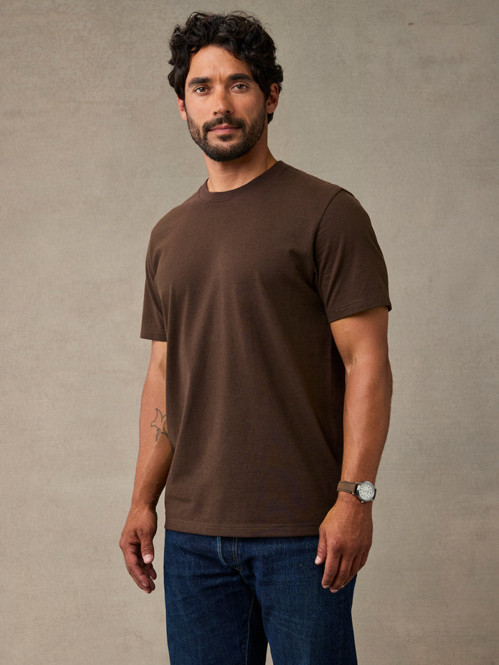 Men's Coffee durable heavyweight t-shirt — Fresh Clean Threads