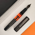 Conklin Carbon Fiber Stealth Word Gauge Fountain Pen - Orange