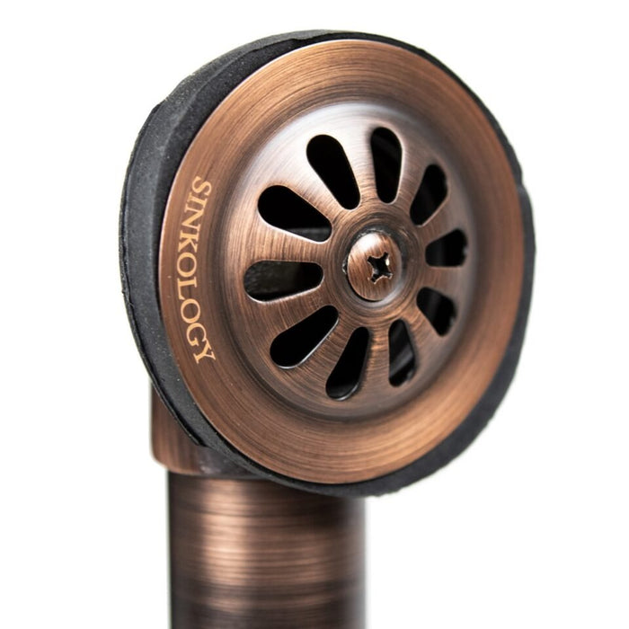 Copper Drain and Overflow Bathtub Kit