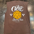 Cukui Crest Garment-Dyed Muscle Tee - Mocha
