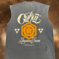 Cukui Crest Garment-Dyed Muscle Tee - Washed Denim