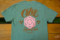 Cukui Crest Garment-Dyed Tee - Green
