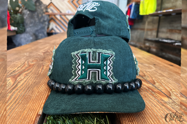 Cukui x Baysiq H Corduroy Hat - Dark Green