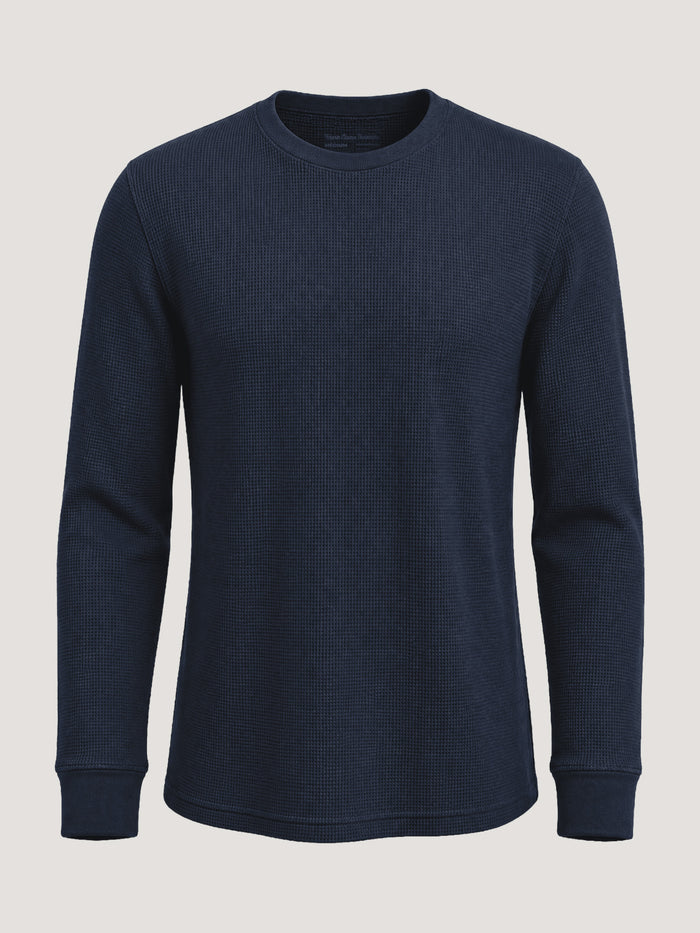 Dark Navy Waffle Thermal