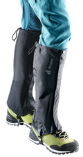 Deuter Lightweight High Leg Walking Gaiters - Long Black