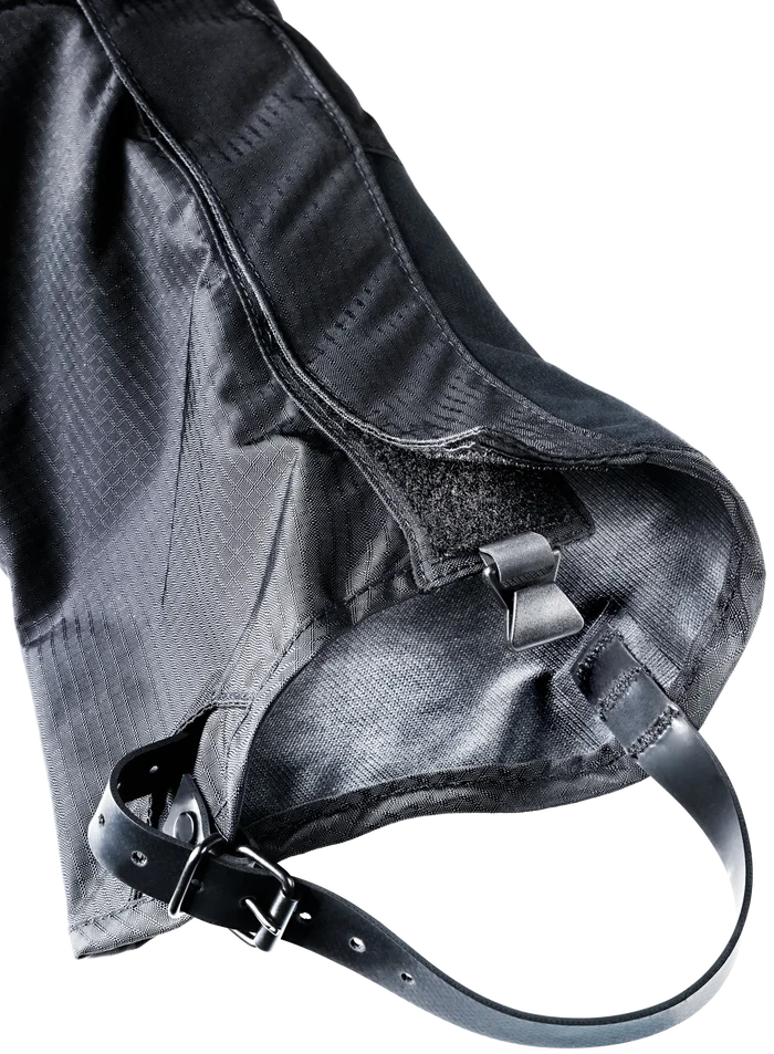 Deuter Lightweight High Leg Walking Gaiters - Long Black