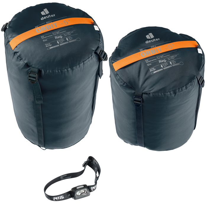Deuter Orbit -5° Synthetic Sleeping Bag - Chestnut Ink