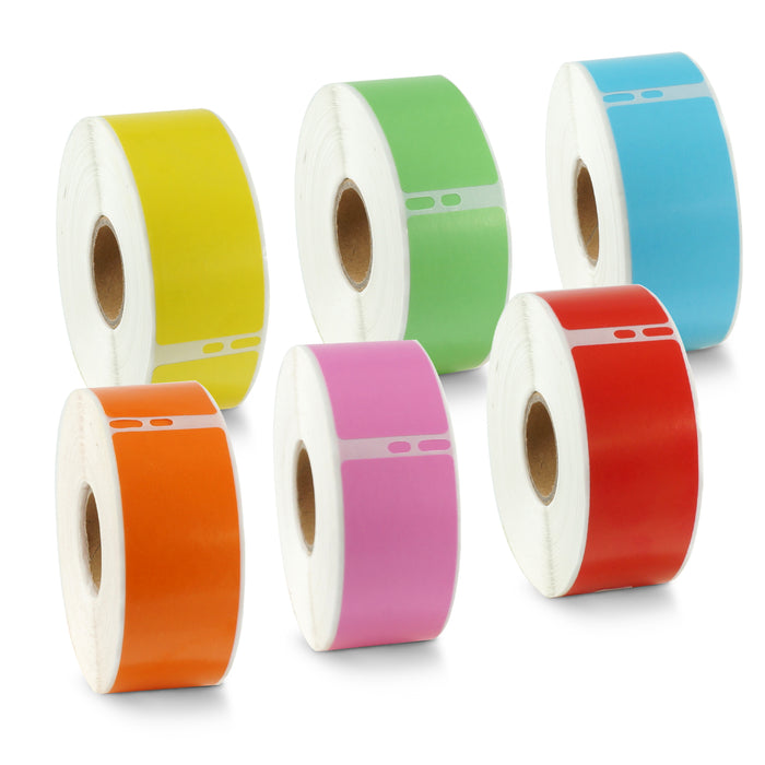 Dymo 30252 Compatible Address Color Labels 1 1/8" x 3 1/2"