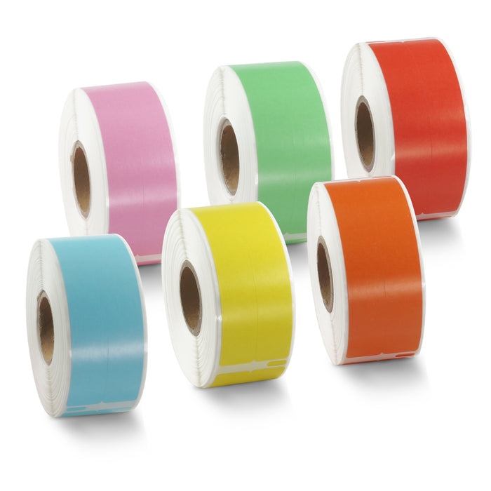 Dymo 30277 Comaptible 2-up File Folder Color Labels 9/16" x 3-7/16”