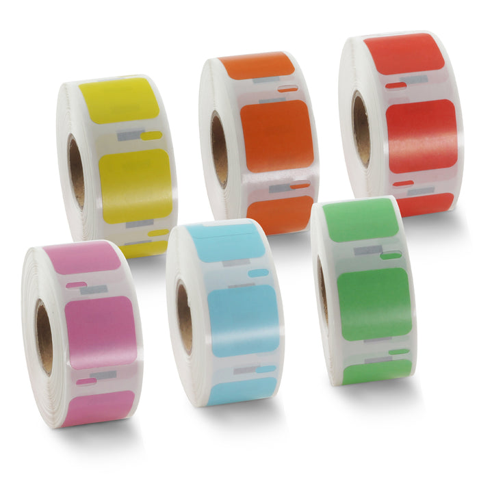 Dymo 30332 Compatible Square Multipurpose Color Labels 1" x 1"