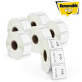 Dymo 30333 Removable Film Extra Small 2-Up Multipurpose Labels 1/2" x 1"