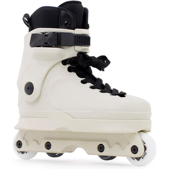 Echo Verve Aggressive Skates Cream outside view