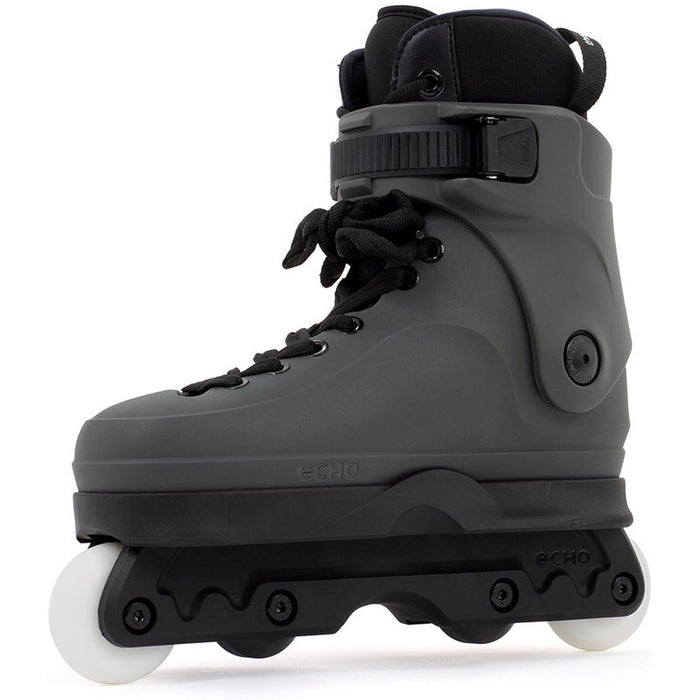 Echo Verve Aggressive Skates Graphite inside front view