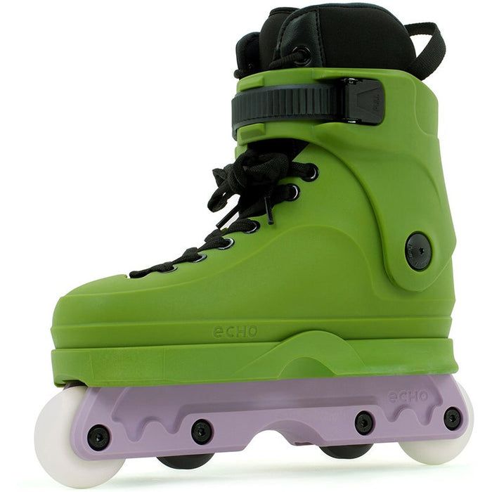 Echo Verve Aggressive Skates Green inside front view