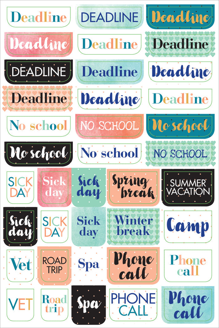 Atlas Stationers - ESSENTIALS MOM'S PLANNER STICKERS - Stickers - Image 7