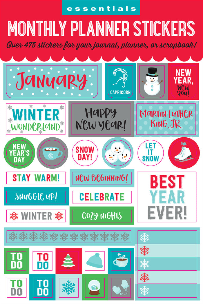 Atlas Stationers - Essentials Monthly Planner Stickers - Stickers - Image 4