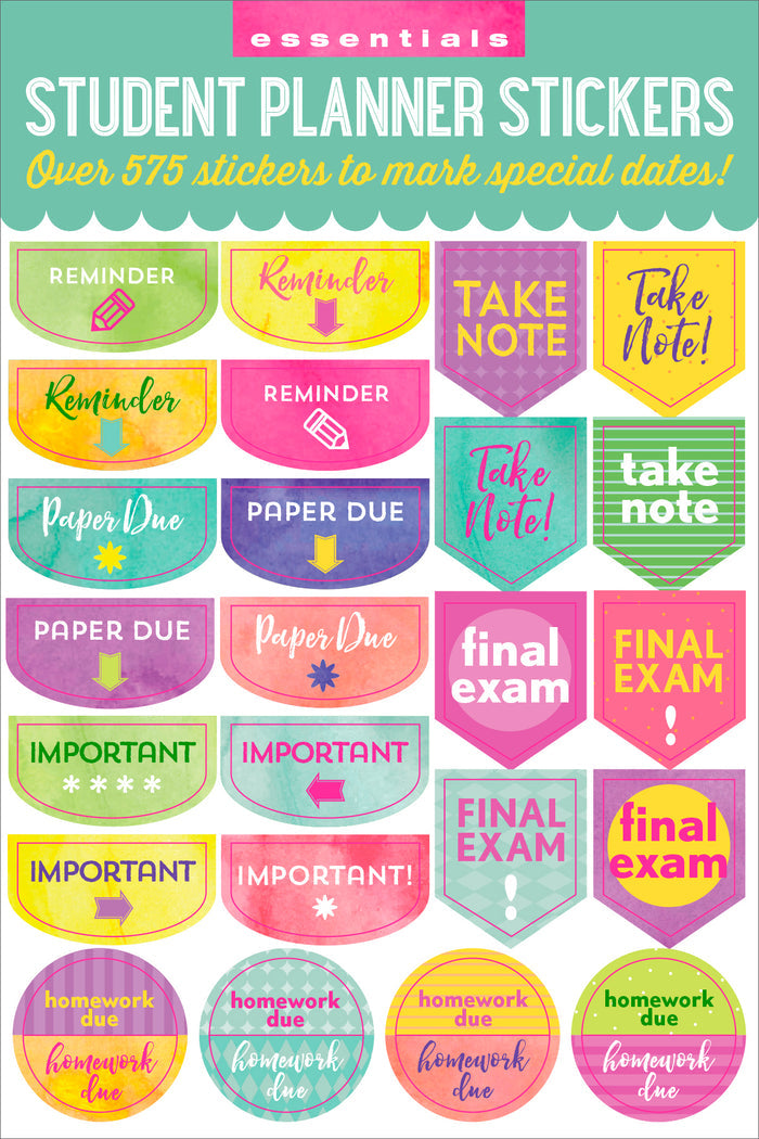 Atlas Stationers - ESSENTIALS STUDENT PLANNER STICKERS - Stickers - Image 4