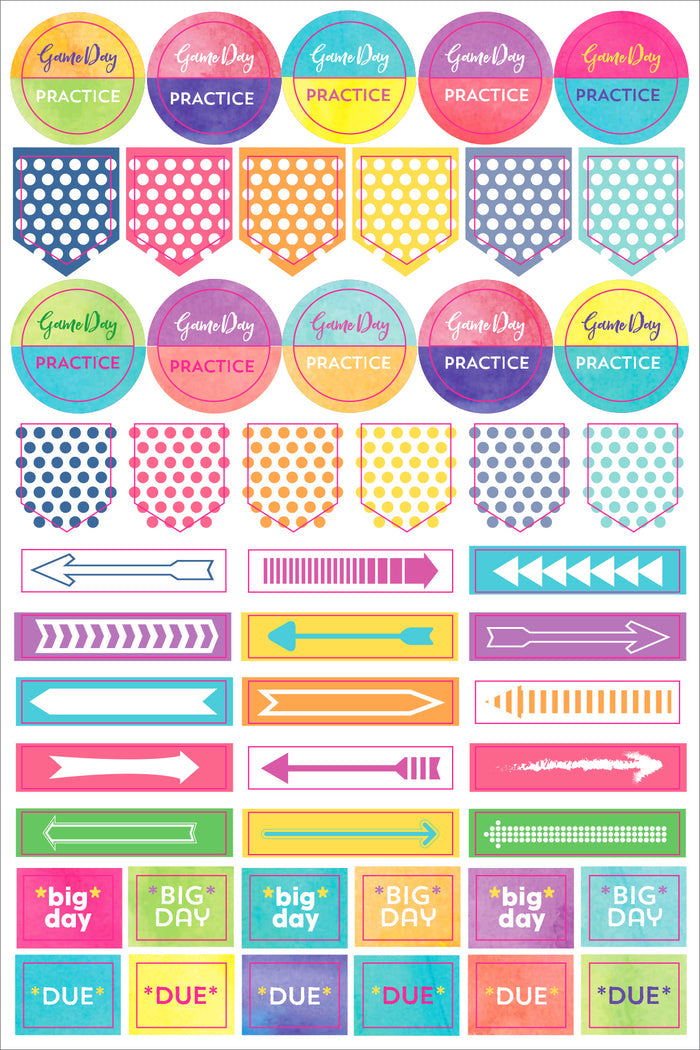 Atlas Stationers - ESSENTIALS STUDENT PLANNER STICKERS - Stickers - Image 5