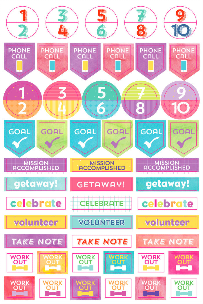 Atlas Stationers - ESSENTIALS STUDENT PLANNER STICKERS - Stickers - Image 7