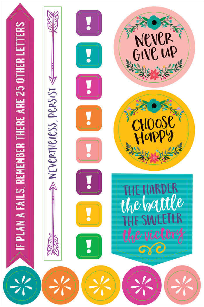Atlas Stationers - ESSENTIALS WAKE UP, KICK ASS, REPEAT. PLANNER STICKERS - Stickers - Image 4
