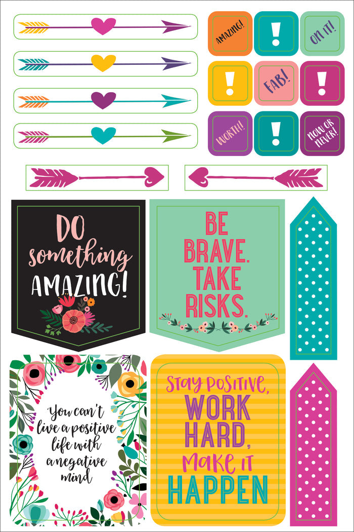 Atlas Stationers - ESSENTIALS WAKE UP, KICK ASS, REPEAT. PLANNER STICKERS - Stickers - Image 5