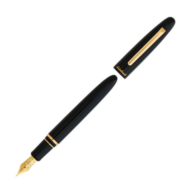 Esterbrook Estie Fountain Pen - Ebony w/ Gold Trim | Atlas Stationers.