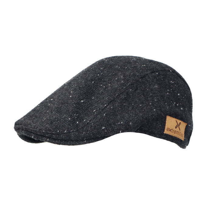 Extremities Furnace Waterproof Wool Blend Flat Cap - Grey Marl