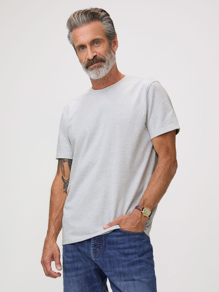 Michael is 6'1" and wears a size M # Heavyweight Salt Tuff Tee | Made to Last