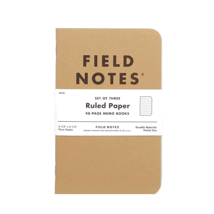 Field Notes Original Ruled 3-Pack | Atlas Stationers.